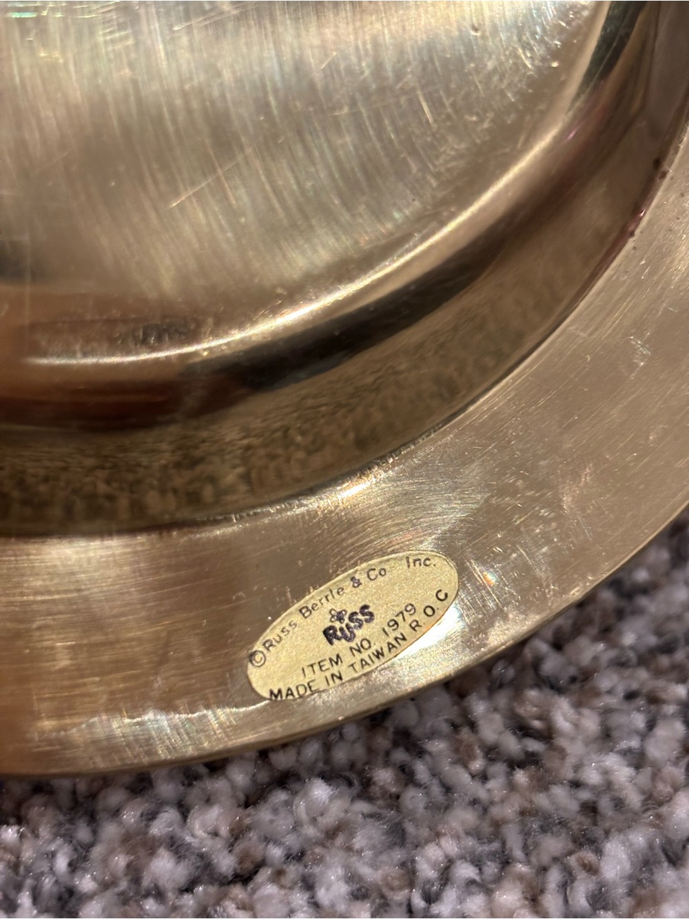Vintage Solid Brass “Grandpa’s Change” 1979 Catchall Dish - Picture 6 of 8
